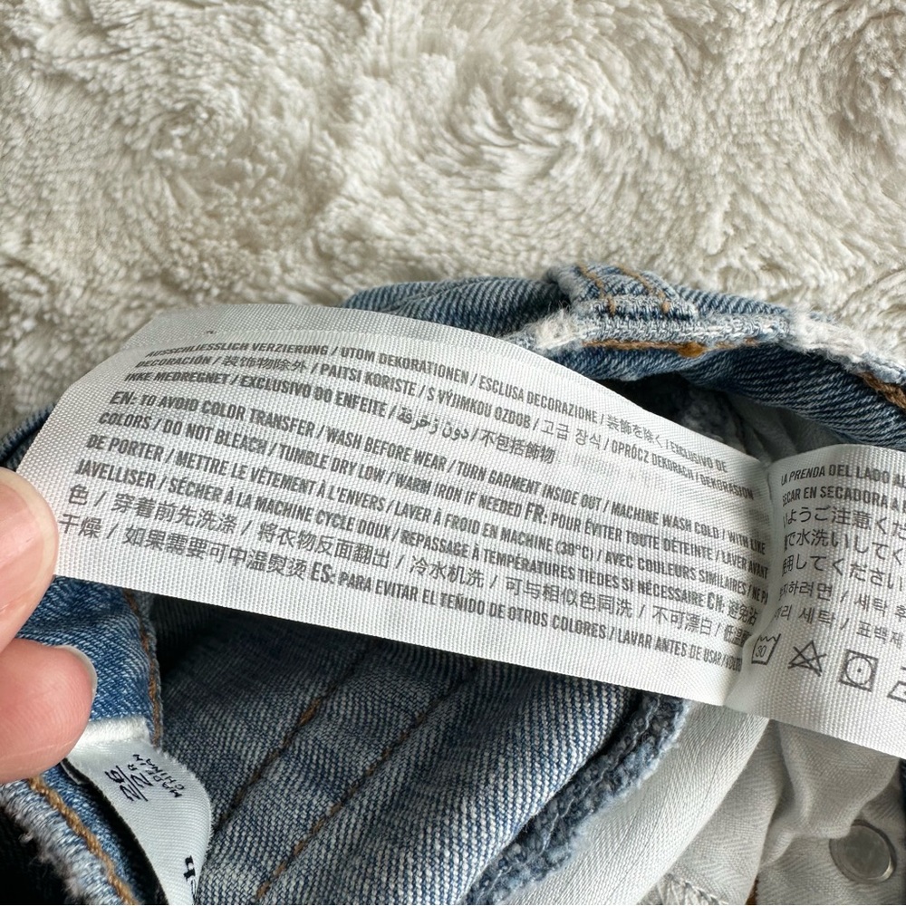 Abercrombie Jeans Womens 26 Blue Ankle Straight Ultra High Rise Distressed Med - Picture 11 of 11